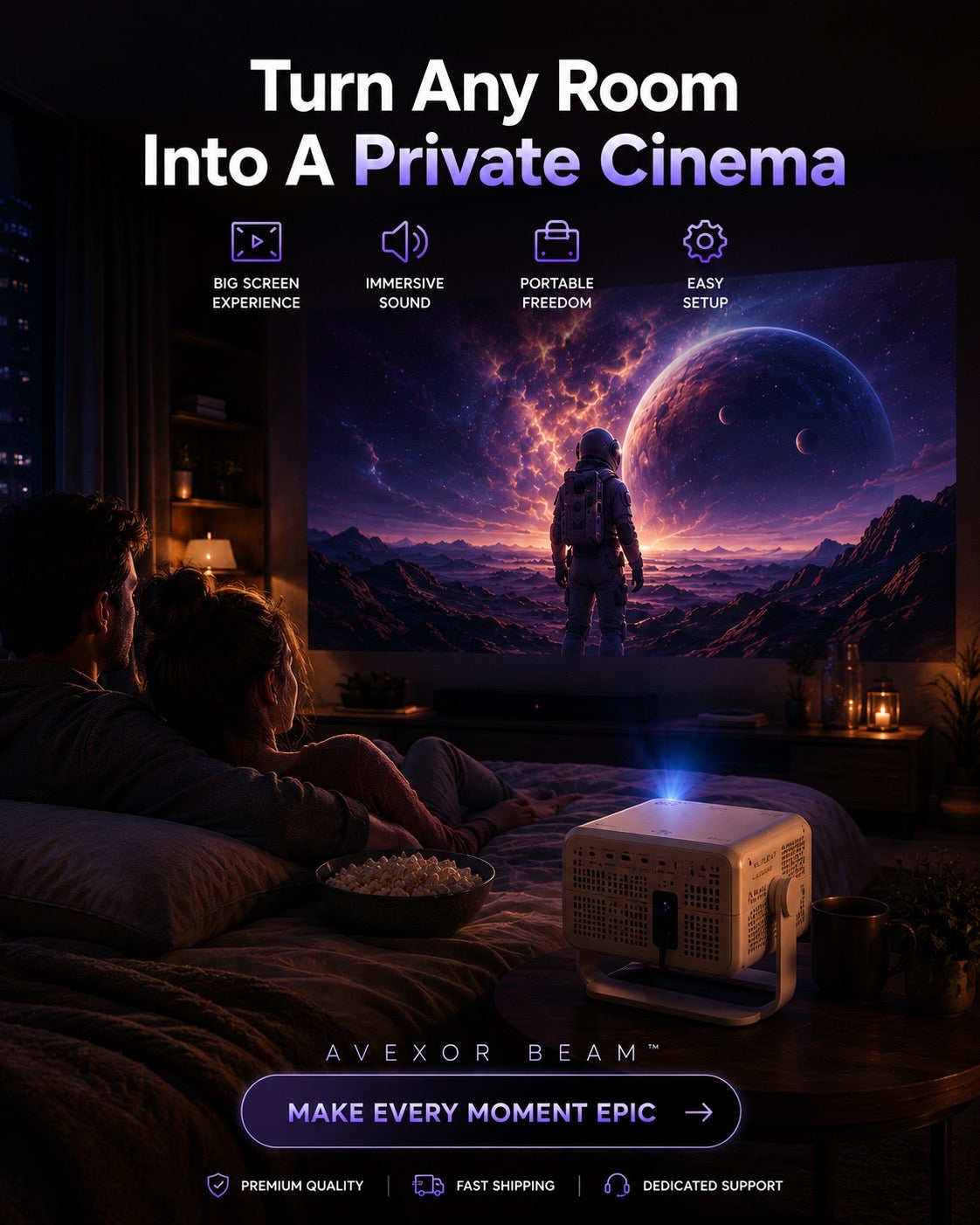 Avexor Beam™ Smart Projector